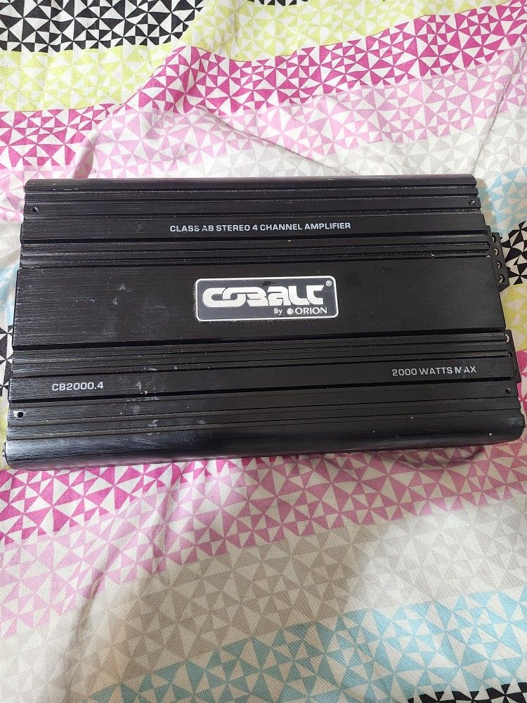 Cobalt 2000 Watt 4 Channel Amp