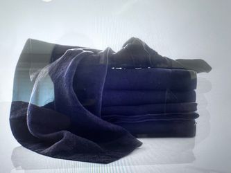 12 Hudson Grace Black Signature Hand-Dyed Linen Napkins -12