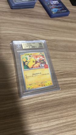 BGS 10 Prisitne Pikachu McDonald's Japan Promo Pokemon Card