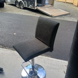 Adjustable Grey Bar Stools