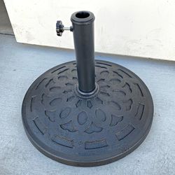(New) $30 Outdoor Patio Umbrella 19” Base Weight 30lbs, Fit 1.5” pole
