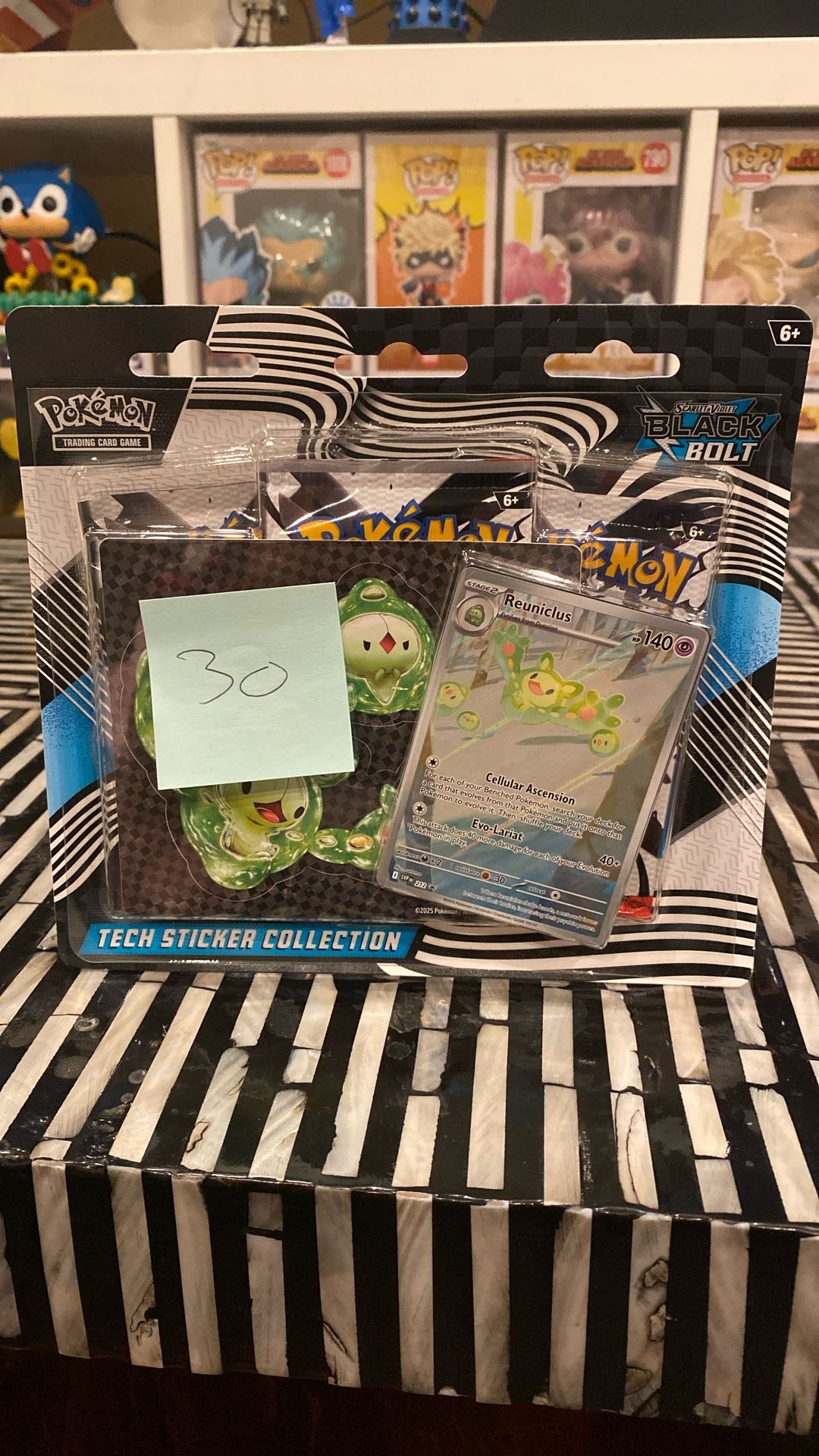 Pokémon Scarlet And Violet Black Bolt Tech Sticker Collection