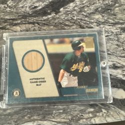 Johnny Damon Oakland A’s Athletics Trading Card Game Bat