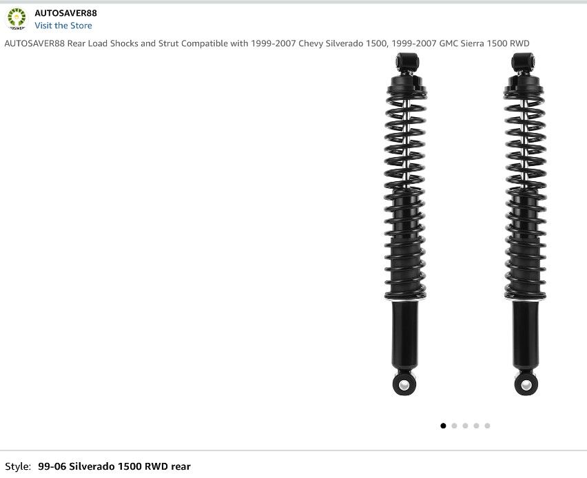 Chevy SILVERADO rear Shocks