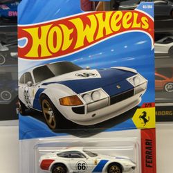 🇮🇹 HOT WHEELS 2025 - White Ferrari 365 GTB4 Competizione - 62/250 - 1:64 🇮🇹