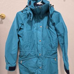 The North Face Gore-Tex Blue Teal Ski Snowboard Jacket Women's Small