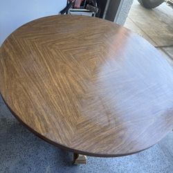 Beautiful Wooden Table With Wheels