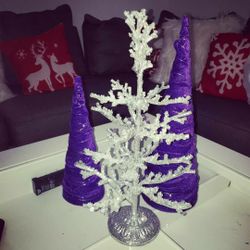 Decoration Purple Cones