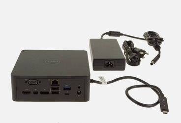 USB type C docking station thunderbolt HDMI DisPlayPort 4K UHD USB hub with Dell 130W power adapter