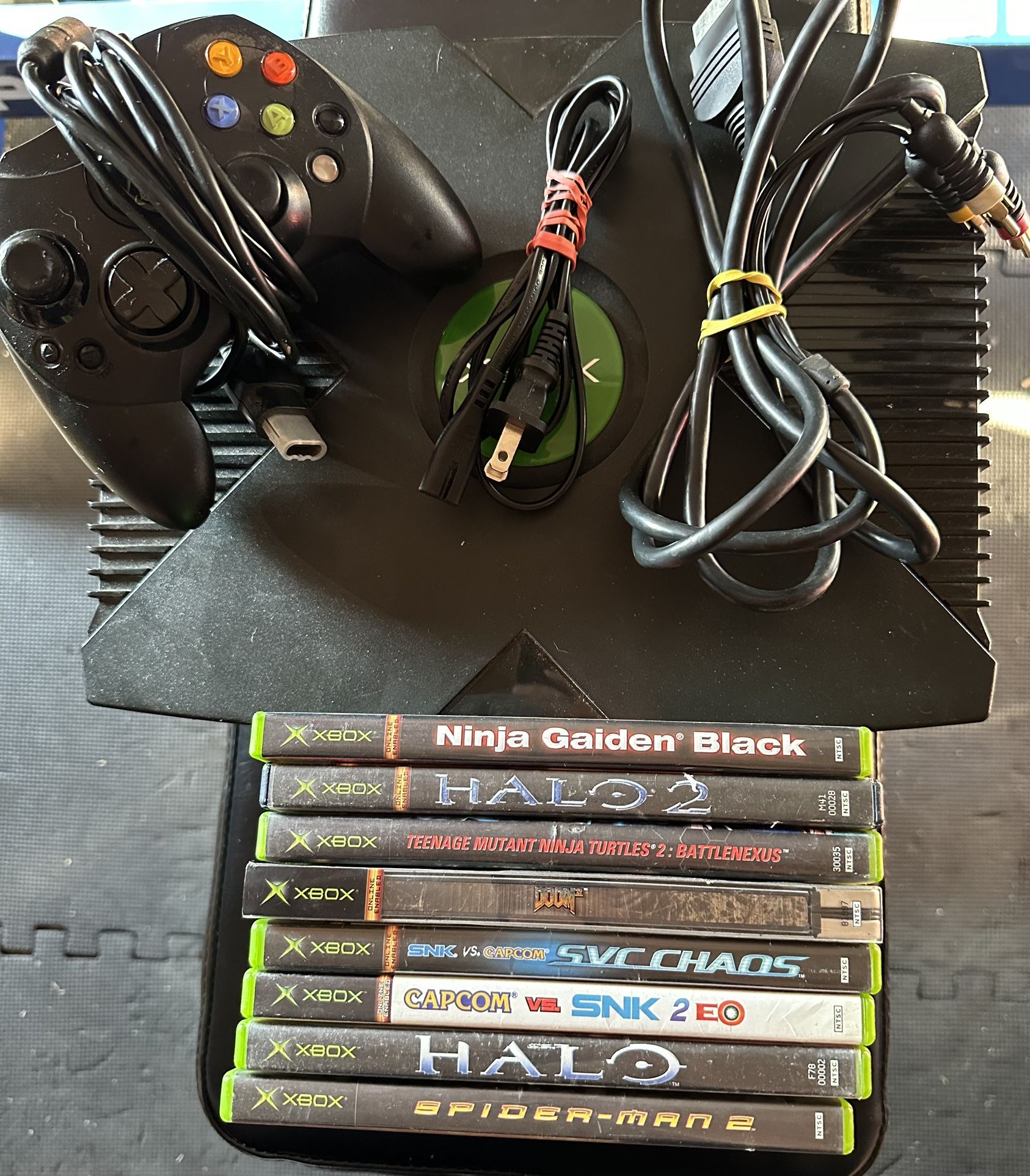 Original Xbox With 8 Games 