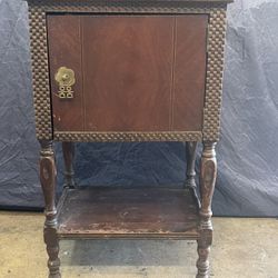 Antique Copper Lined Humidor Tobacco Box/smoke Stand