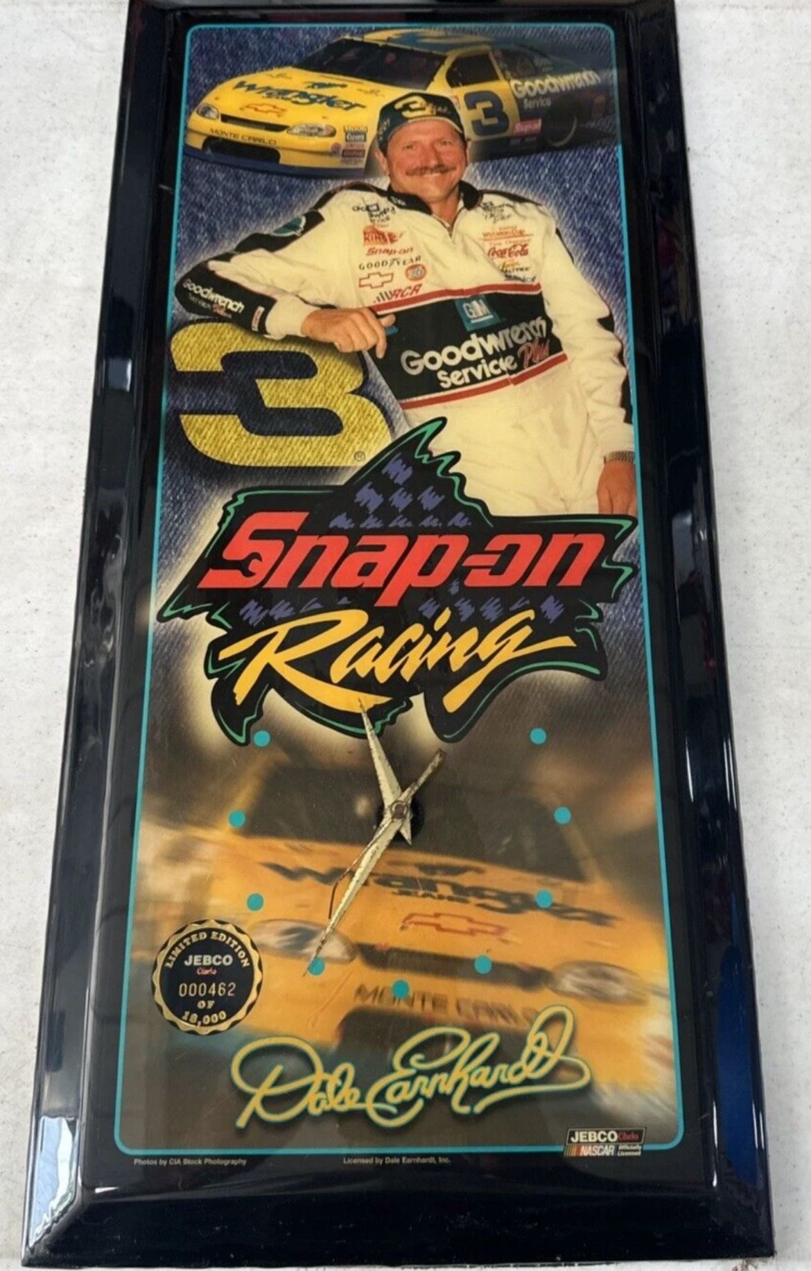 Snap-on Tools Dale Earnhardt Jebco Clock Snap-on Racing 