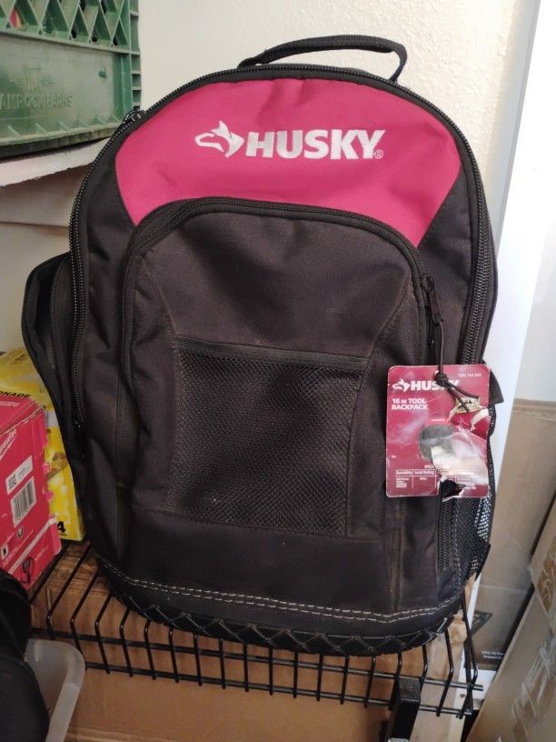 Husky Heavy Duty Tool bag Contractor Back Pack