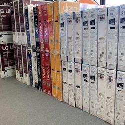 Tv 55-85 Free Delivery $55 Down On Financing Six Month Warranty $198-$798