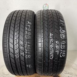 2 Tires 225 45 18 Bridgestone Turanza Ls100 Run Flat Like New 