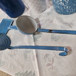 Cucharas antiguas de peltre ( coleccion ) 