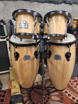 Pearl Primero 4-Piece Wood Conga & Bongo Set