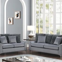 S150 Elina Sofa & Loveseat - All Color In Stock