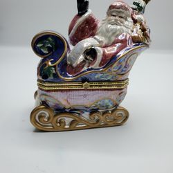 Vintage Santa Clause Jewelry Box