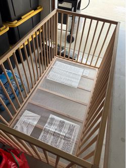 IKEA crib + mattress - pick up only. Taking all offers!