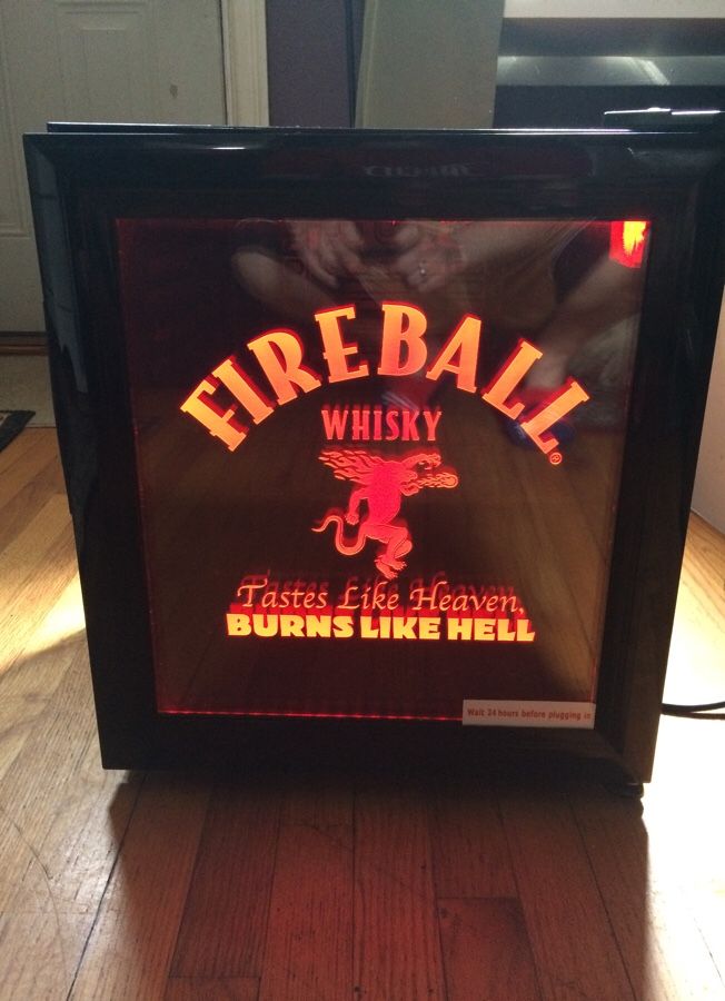 Refrigerator table top mini fireball promotional bar fridge
