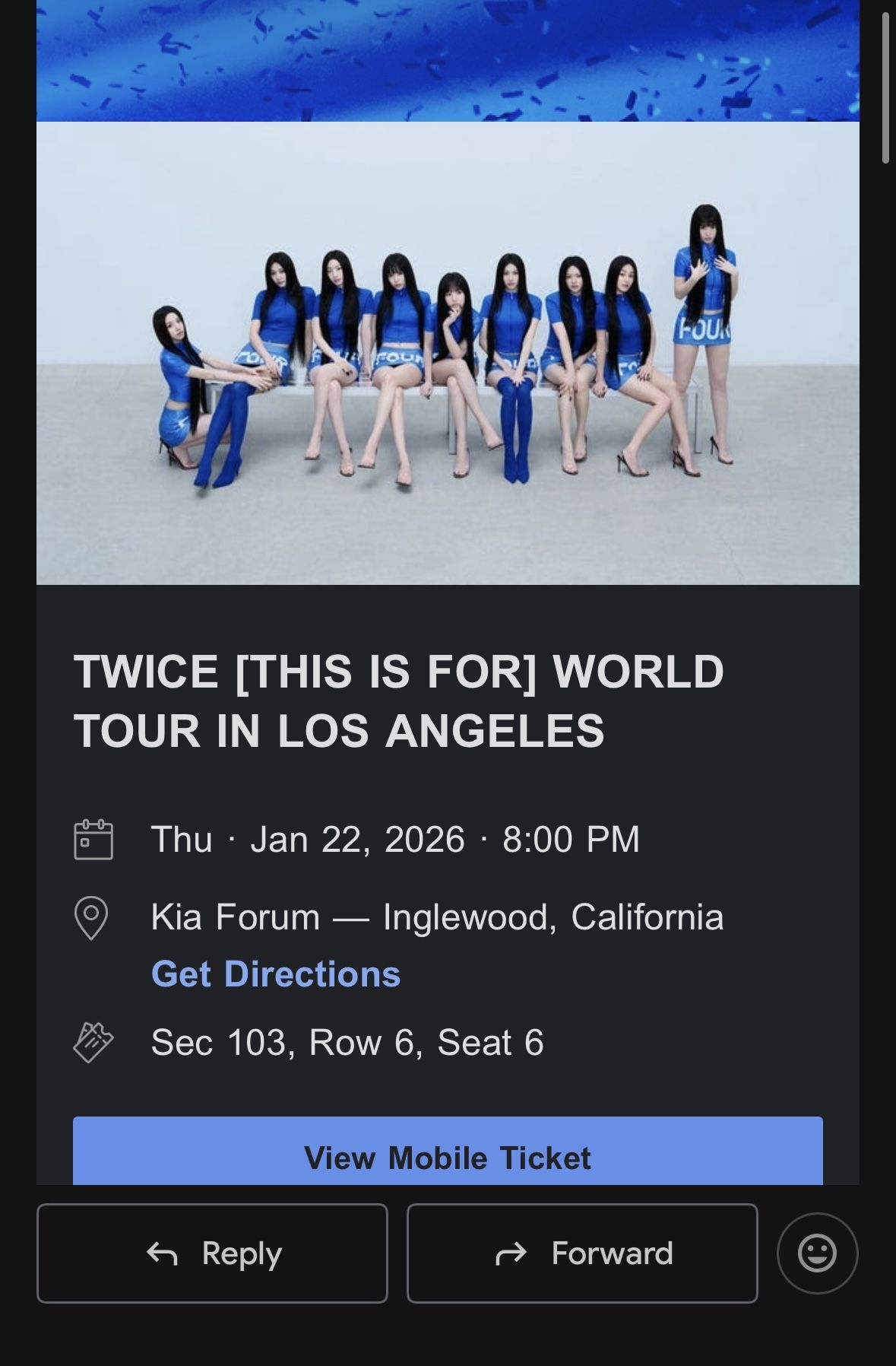 Twice Concert Tickets