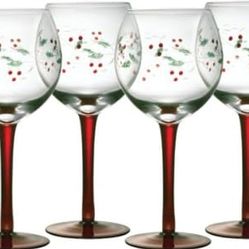 Wine Christmas glasses