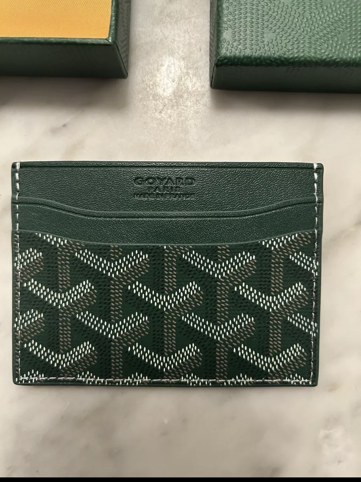 Goyard Saint Sulpice Card Holder Wallet - Green