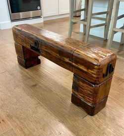 Repurposed wood bench