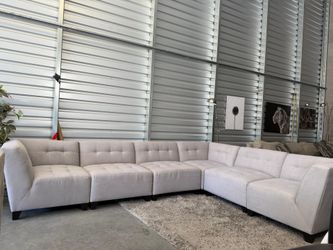 Light gray modular sectional- free delivery