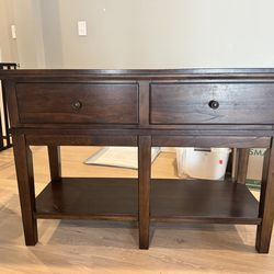 [moving sale] Ashley furniture, console table with drawers