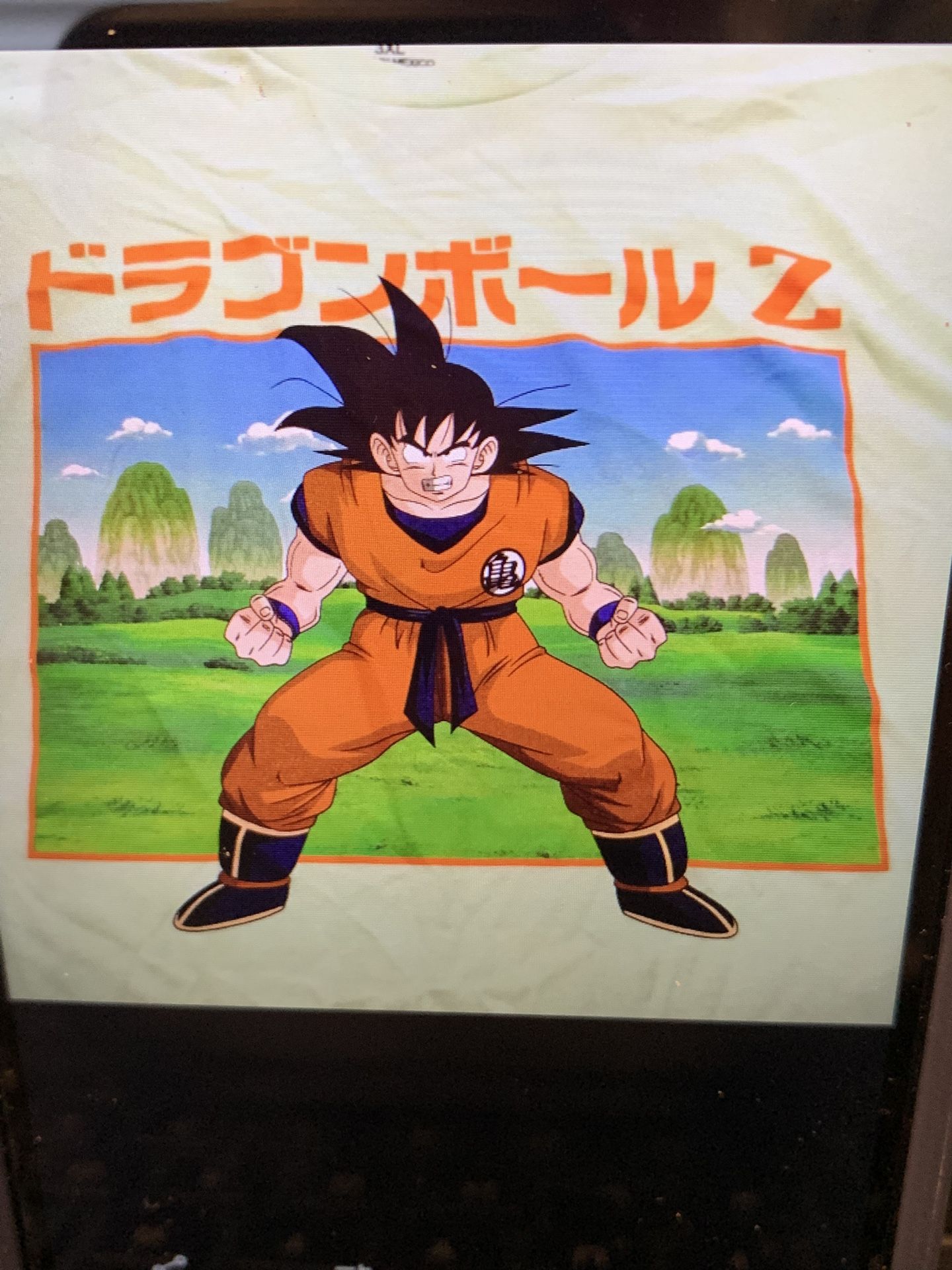 Dragon Ball Z Shirt Goku 3 xl Brand New Light Green