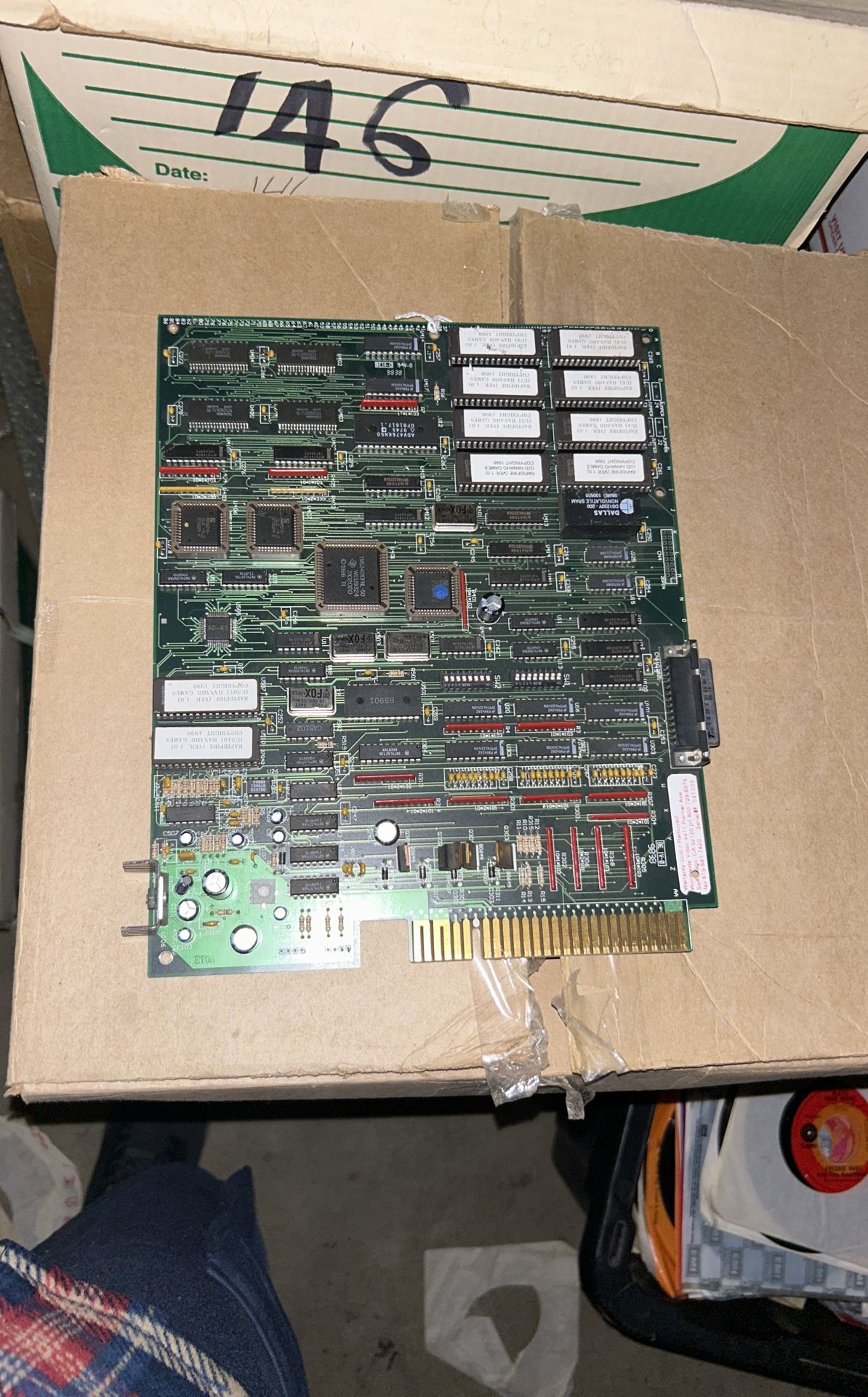 Working Hanho Rapid Fire Arcade Video Game Pcb Board