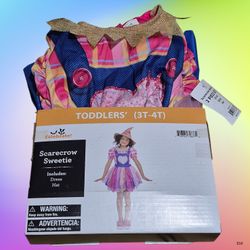 Scarecrow Sweetie Toddler Halloween Costume 3T-4T