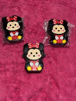 Minnie Mouse Rubber Figure Lot of 3