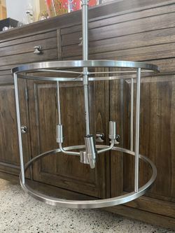 New Chandelier.. Out Of Box But Too Small