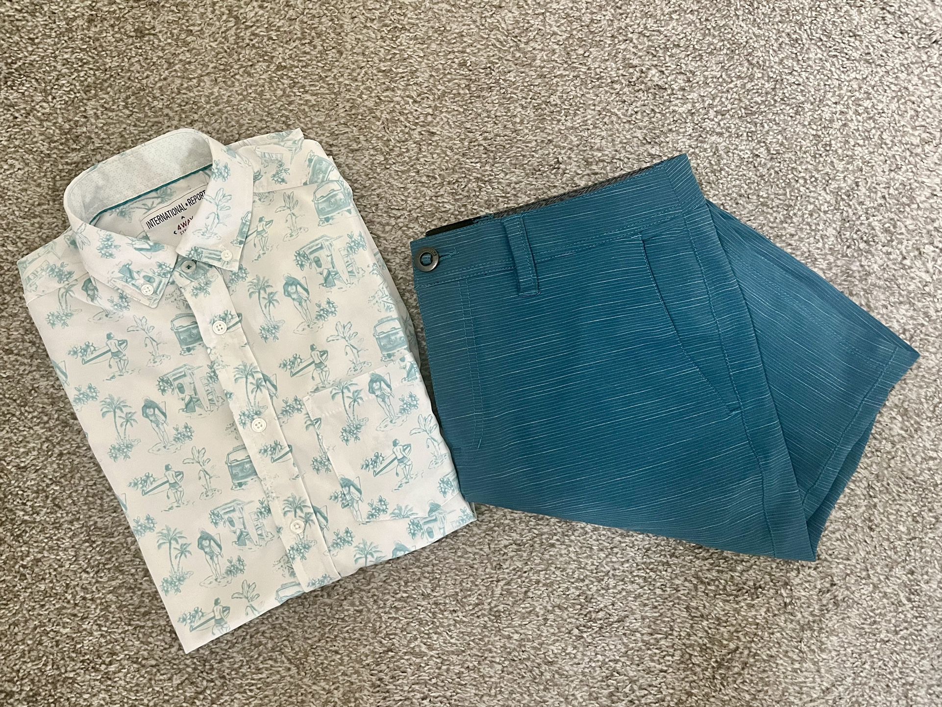 Men’s Volcom Shorts & Shirt Set