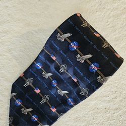 Kennedy Space Center NASA Astronaut Space Shuttle Mens Necktie Tie