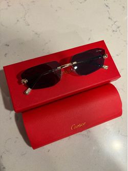 Black/Gold cartier glasses