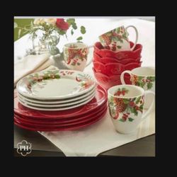 Vajilla Marbella Winter Berry 16 Piezas De Princes House 