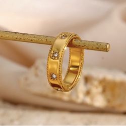 Gold Eternity Band Sz 7 & 8