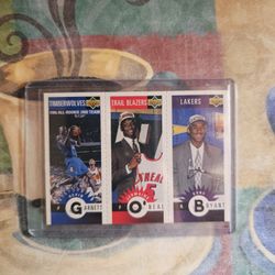 1996-96 Upper Deck Collector's Choice Kobe Bryant, Garnett, O'Neal RC