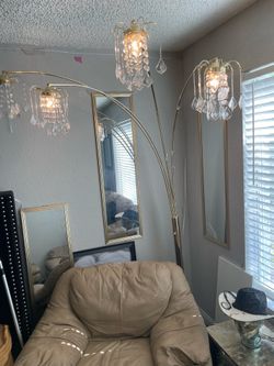 Overhead Gold chandelier light