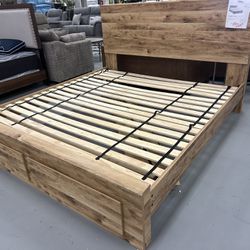 New King Storage Bed