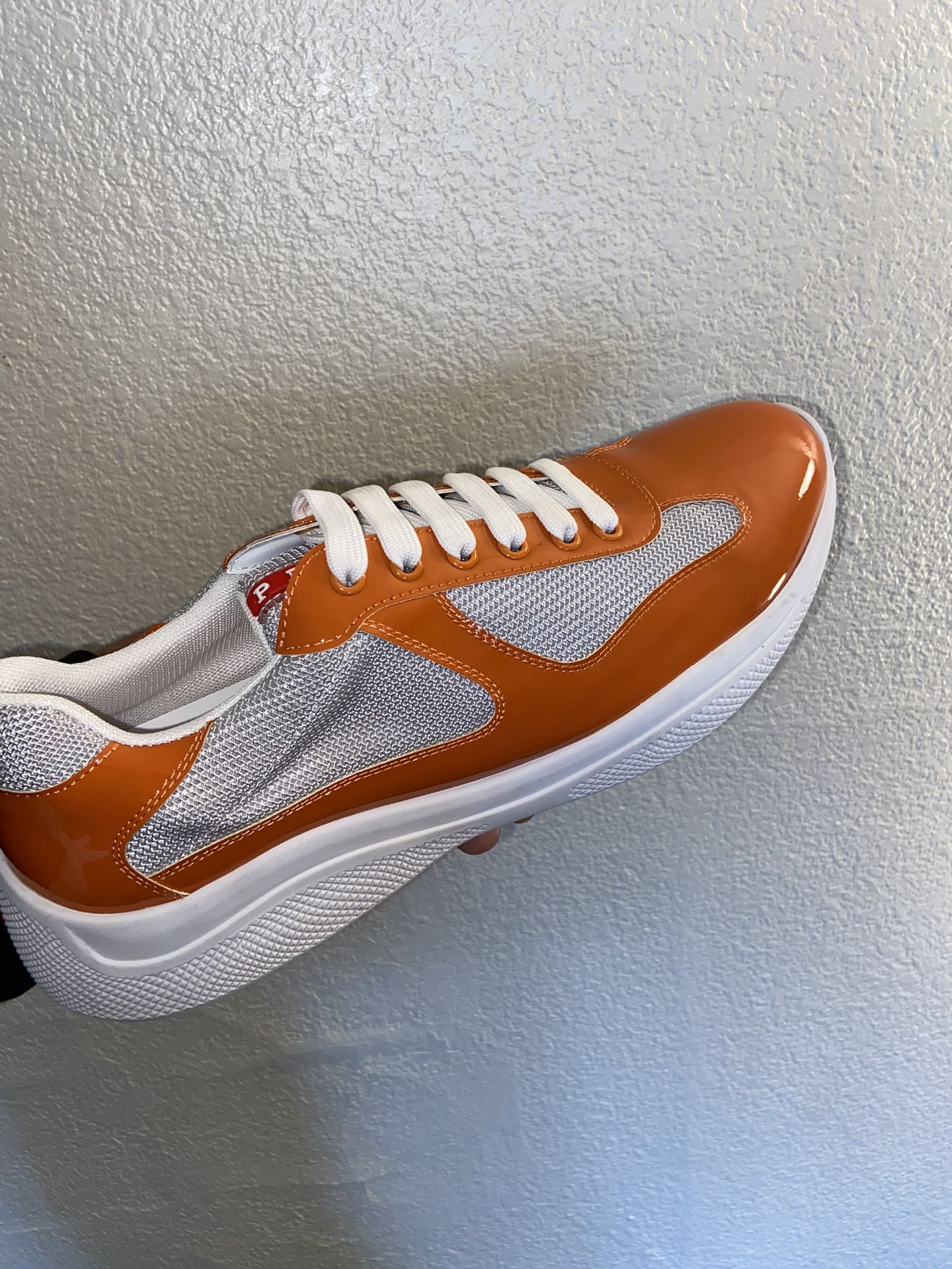 Orange Prada Shoes Size 44
