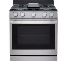 5.8 cu ft. Smart Wi-Fi Enabled True Convection InstaView® Gas Range with Air Fry