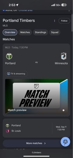 1 Portland Timbers tickets