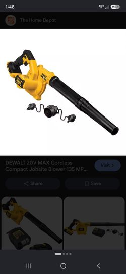 Brand New Dewalt 20v cordless 3-Speed compact blower tool only no battery