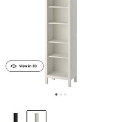 White IKEA Hemnes Bookshelf 