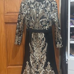 Black And Gold Dress For Sale 